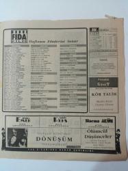 Sinema Gazetesi - 29 Ağustos 4 Eylül - Yeni Sezon Start Aldı - Beyoğlu Sineması'nda Yaz Şenliği 5. Haftasında - Dönüşüm - Mustafa Altıoklar - Lale Mansur - Yaman Okay - Beethoven - Ve Tanrılar Çıldırdı - Aile Sırları