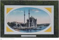 OSMANLI DEVLETİ DÖNEMİ İSTANBUL/VALİDE SULTAN CAMİİ, ORTAKÖY ve BOĞAZİÇİ MANZARASI KARTPOSTAL. EDİTÖR : M. B.