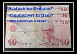 ***….10 TÜRK LİRASI….***   *ATATÜRK ve CUMHURİYET SERİSİ* (TCK1923 / HEPSİ ÇİL+++)