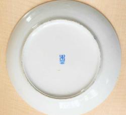 ANTİKA EL BOYAMA SÜMERBANK DAMGALI PORSELEN TABAK