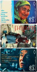 Uluslararası Yaşlılar Yılı Telefon Kartı 3'lü Tam Seri