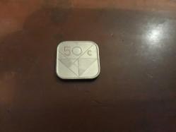 Madeni Para- coin - Aruba - 50 cents- 2004 Yılı