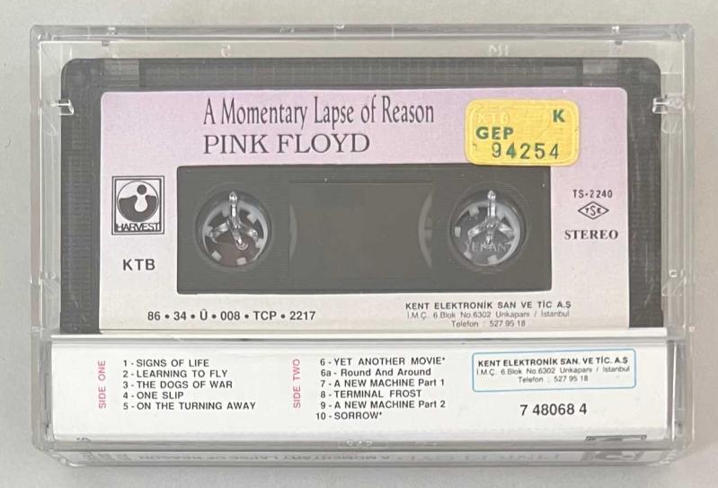 Pink Floyd - A Momentary Lapse of Reason Cassette Tape