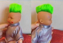 ZAPF PUNK ROCK VİNİL (ET) OYUNCAK BEBEK BİBLO 16 CM