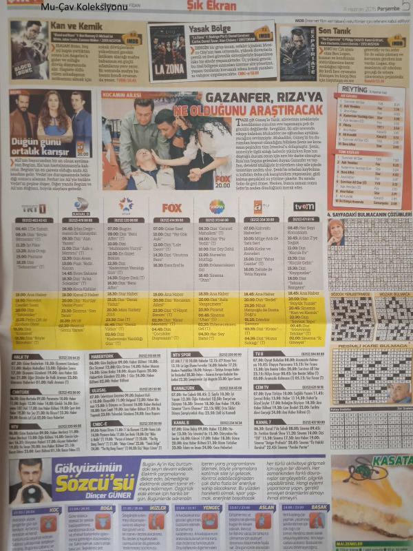 Sözcü Şık Gazetesi 11 Haziran 2015 Yağmur Tanrısevsin Belçim  