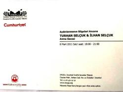 Turhan SELÇUK & İlhan SELÇUK Anma gecesi IMOGA - Hahnemühle / Davetiye