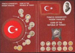 2020-2021-2022 Yılı 3'lü lot Tedavül Madeni Para Seti Çil Özel Baskı Kitinde