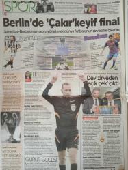 Cumhuriyet Gazetesi,6 Haziran 2015,Cevat Öneş,Beren Saat,Recep Tayyip Erdoğan,Ahmet Davutoğlu,Kemal Kılıçdaroğlu,Devlet Bahçeli,Ebru Katar,Dündar,Messi,Demba Ba,Hamza Hamzaoğlu,Cüneyt Çakır