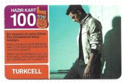 K = TURKCELL  HAZIR KART ( GÖKHAN  ÖZEN ) 100   KONTÖR - TEMİZ ve NADİR