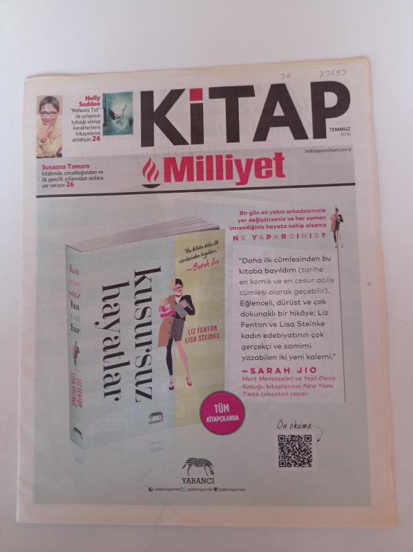 Milliyet Kitap Gazetesi Temmuz 2016 Raskolnikov un 150 Yıllık  