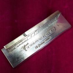 MERCEDES-BENZ YENİ TRAVEGO GÜMÜŞ KAPLAMA METAL YAZIHANE KAĞIT AĞIRLIĞI AKSESUAR