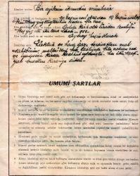 ERMENİ BELGESİ ONNİK SEROFYAN, NİŞAN PAPAZYAN ,B.KAZANCIYAN 1928 KAFKAS APARTMANI FERİKÖY KİRA NOTER