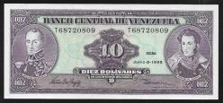 ** VENEZUELLA ( 10 * BOLİVARES ) 1995 - ÇİL