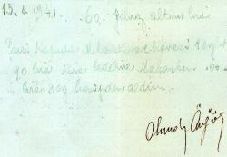 ŞEN İZMİR NAKLİYAT KARTI 1941