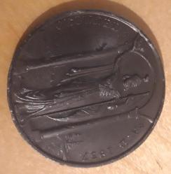 İngiltere VI George Kraliçe Elizabeth Evlilik Bronz Hatıra Madalyonu 1937