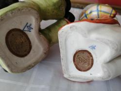 VİNTAGE ALMAN GÖEBEL BÜYÜK BOY BİBLO PORSELEN MÜZİSYEN ÇİFT ÇOCUKLAR