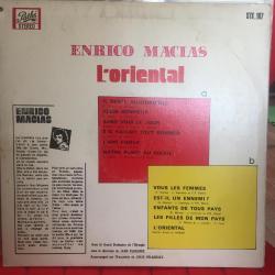 Enrico Macias - L'oriental / LP / 1965 France / *Pop Folk*