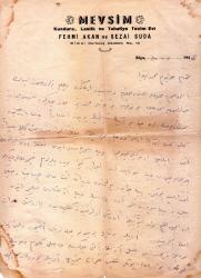 OSMANLICA BELGE  FEHMİ AKAN SEZAİ SUDA BİGA ÇANAKKALE 1946 KUNDURA LASTİK TUHAFİYE