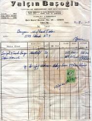 LOT.18 » İZMİR   FATURA 1963 MÜHENDİS HÜSEYİN YÜCEL