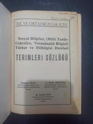 Terimler Sözlüğü - Mehmet Talay A.Nebip Günaydın Hanefi Cuğ - Esnaf Matbaası - 1987 Yılı - Türkçe Kitap