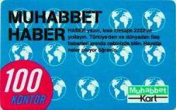 3K = TURKCELL  HAZIR KART ( MUHABBET HABER ) 100  KONTÖR - TEMİZ ve NADİR