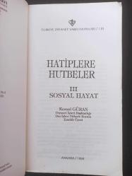Hatiplere Hutbeler 3 - Kemal Güran -  Türkçe Kitap - Diyanet Vakfı Yayınları -
