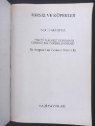 Hırsız ve Köpekler - Necip Mahfuz -  Türkçe Kitap - Vadi Yayınları -