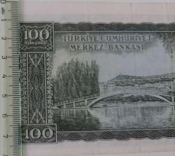 5.EMİSYON 6.TERTİP ERÖR KAYIK BASKI 100 TÜRK LİRASI G20 043482 SERİ NUMARALI KAĞIT PARA NATÜREL ÇİLALTI-ÇOK ÇOK TEMİZ KATALOK;900 DOLAR PEK ÇIKMAZ