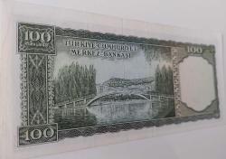 5.EMİSYON 6.TERTİP ERÖR KAYIK BASKI 100 TÜRK LİRASI G20 043482 SERİ NUMARALI KAĞIT PARA NATÜREL ÇİLALTI-ÇOK ÇOK TEMİZ KATALOK;900 DOLAR PEK ÇIKMAZ