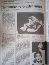 Milliyet Sanat Dergisi,Sayı 287,1 Mayıs 1992,Tango,İstanbul Ve Ankara'nın Festival Konukları,Can Yücel,Zeynep Oral,Atilla Dorsay,Yavuzer Çetinkaya,Sunay Akın