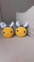 2 adet örgü arı oyuncak amigurumi yumaşacık