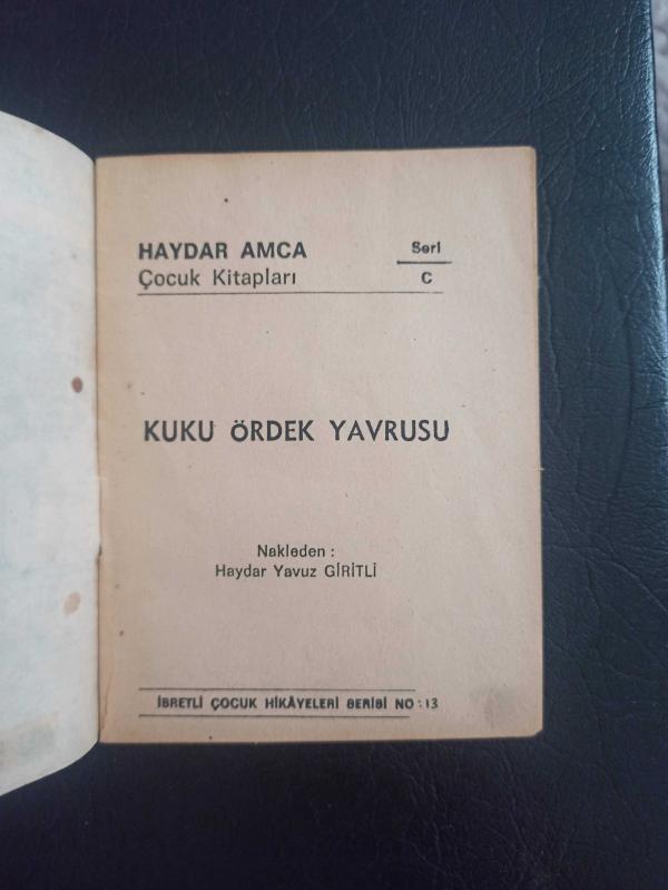 Kuku Ördek Yavrusu Haydar Amca İbretli Çocuk Hikayeleri  