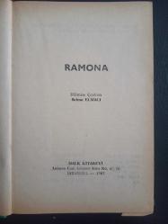 Ramona - Eileen Bassing - Halk Kitabevi - 1967 Yılı - Türkçe Kitap