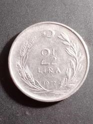 2.5 Lira 1972 Madeni Para. Eski Koleksiyon Madenî Para. Eski Para. Hatıra Para.