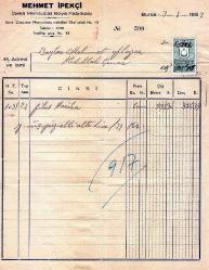 BURSA FATURA.  BMEHMET İPEKÇİ 1958       MEHMET OFLAZ... ABDULLAH ÇINAR