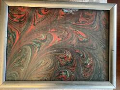 EBRU SANATÇISI VE RESSAM GÜLSEREN SÖNMEZ ESERİ - İMZALI