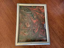 EBRU SANATÇISI VE RESSAM GÜLSEREN SÖNMEZ ESERİ - İMZALI