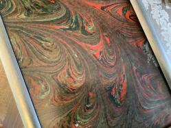 EBRU SANATÇISI VE RESSAM GÜLSEREN SÖNMEZ ESERİ - İMZALI