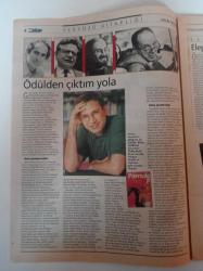 Radikal Kitap Gazetesi - 30 Ağustos 2002 - Sayı 76 - Şebnem İşigüzel Fotoğrafı - Sarmaşık Romanı - Biri Bizi Gözetliyor - Cengiz Aytmatov-- Orhan Pamuk - Papirüs Mürekkep Tüy - Büyük Saat - Turgut Uyar - Rock Ve Müzik Vesikası