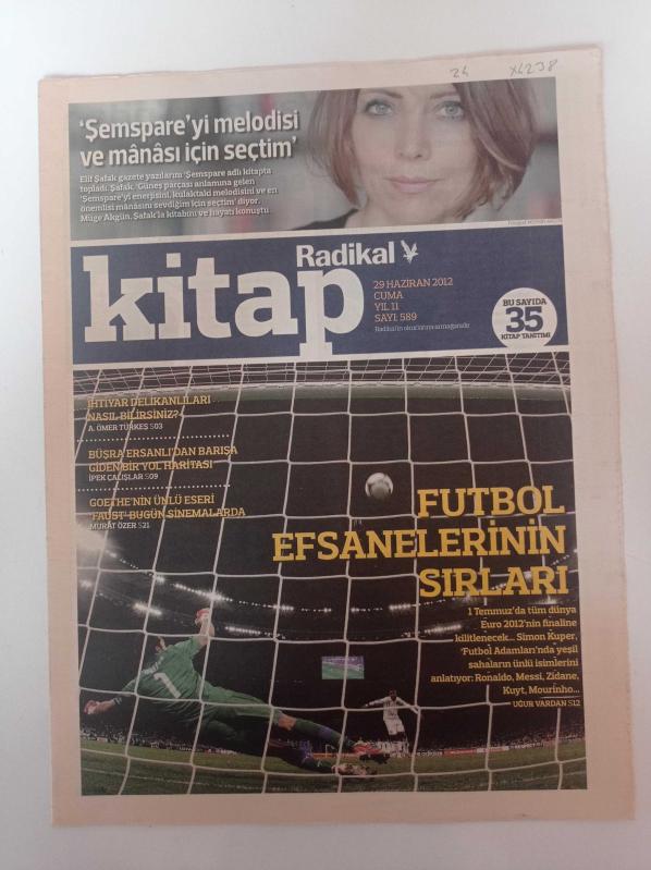 Radikal Kitap Gazetesi 29 Haziran 2012 Sayı 589 Elif Şafak  