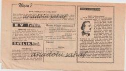 Kızılay Takvim Yaprağı - 20 Temmuz 1968