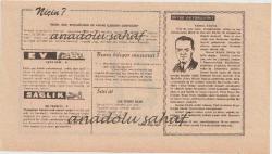 Kızılay Takvim Yaprağı - 27 Temmuz 1968