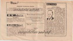 Kızılay Takvim Yaprağı - 27 Ekim 1968