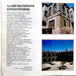 9. Diyarbakır Tarihi Türk Evleri Haftası - Broşür