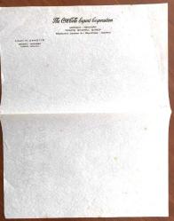 Coca Cola Export Corporation - Albert H. DAMOTTE / Gofre baskı, antetli kağıt