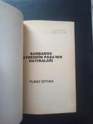 Barbaros Hayreddin Paşa'nın Hatıraları - Yılmaz Öztuna - Boğaziçi Yayınları - 1989 Yılı - Türkçe Kitap