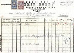 BURSA  FATURA.......EMİN ESEN İPEK 1958...........  .MEHMET OFLAZ... ABDULLAH ÇINAR