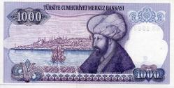 1000 Lira 7. Emisyon 2. Tertip (1988-1992)