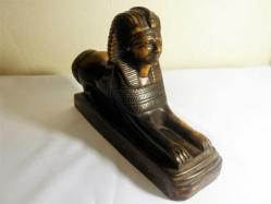 Sfenks Mısır heykeli. Y.17cm. Taban. 28,5x7,5cm.