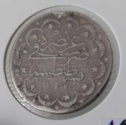 1327/5 GÜMÜŞ 10 KURUŞ OSMANLI V.MEHMET REŞAT DÖNEMİ ORİJİNAL PP2VV1 ÇOK TEMİZ PEK ÇIKMAZ